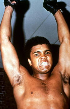Umetniška fotografija Boxer Muhammad Ali (Cassius Clay) in 1973