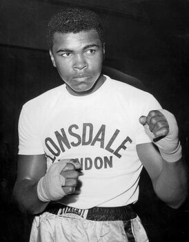 Reprodukcija umjetnosti Boxer Muhammad Ali (Cassius Clay) training in White City, London may 1963