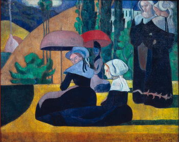 Umelecká tlač Breton Women in the Shade, 1892