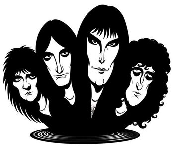 Umelecká tlač British rock band formed in 1971