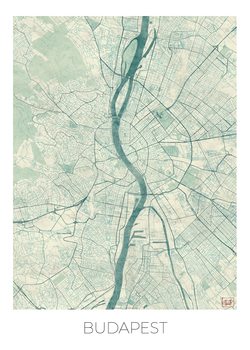 Zemljevid Budapest