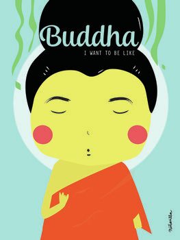 Konsttryck Buddha