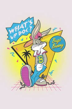 Druk artystyczny Bugs Bunny - What's up doc