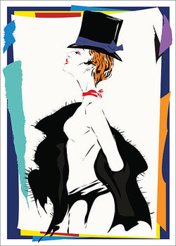 Illustration Cabaret girl