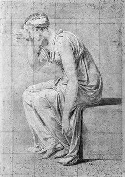 Reproducción de arte Camilla, study for 'The Oath of the Horatii', c.1785