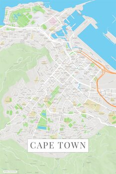 Mapa Cape Town color