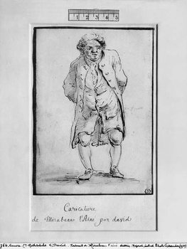 Reproducción de arte Caricature of Honore Gabriel Riqueti, Comte de Mirabeau