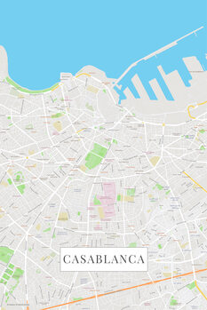 Mapa Casablanca color