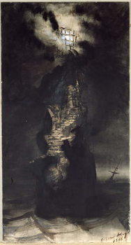 Artă imprimată Casquets Lighthouse, 1866