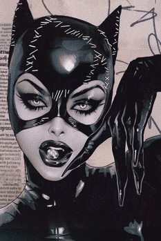 Kunsttryk Catwoman - Black Suit