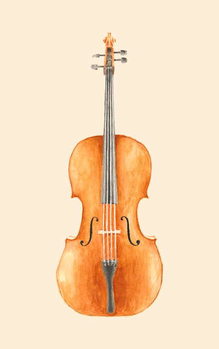 Konsttryck Cello