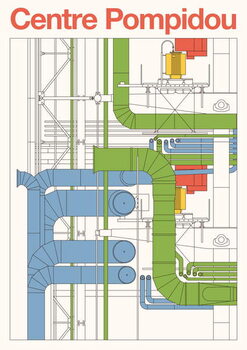 Reproduction de Tableau Centre Pompidou, 2023