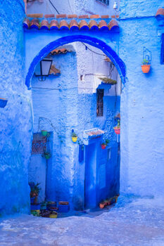 Kunstfoto Chefchaouen, a city with blue painted