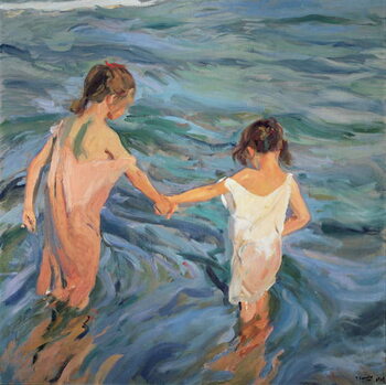 Umelecká tlač Children in the Sea, 1909