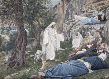 Reprodukcija umjetnosti Christ Commanding his Disciples to Rest