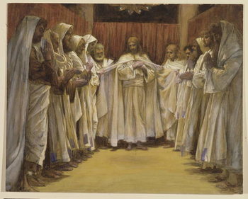 Konsttryck Christ with the twelve Apostles
