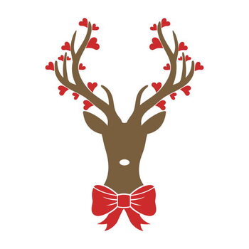 Illustration Christmas deer