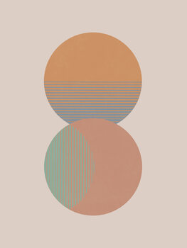 Ilustrace Circle Sun & Moon Colour