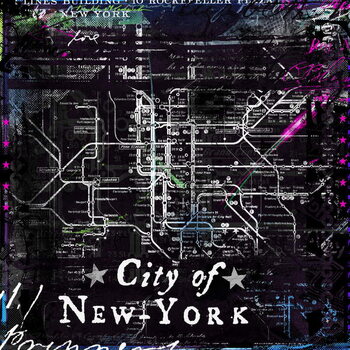 Stampa artistica City of new york, 2014