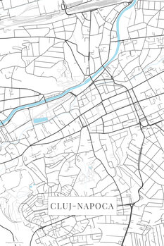 Mapa Cluj Napoca white