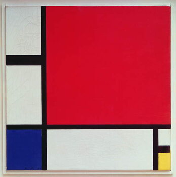 Reproduction de Tableau Composition with Red