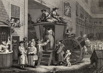 Reproduction de Tableau Country Inn Yard, engraved by Timothy Engleheart