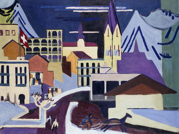 Reproducción de arte Davos-Platz Railway Station; Davos-Platz am Banhof, 1931