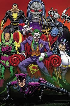 Konsttryck DC Comics - The Villans