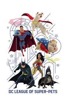 Druk artystyczny DC League of Super-Pets - Heroes