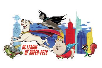 Druk artystyczny DC League of Super-Pets - Team
