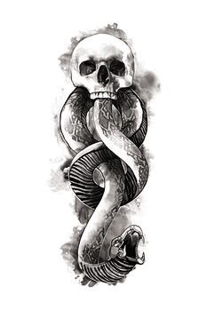 Kunstdrucke Death Eater Symbol