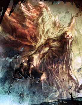 Konsttryck digital illustration of fantasy scene of