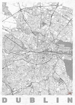 Zemljevid Dublin