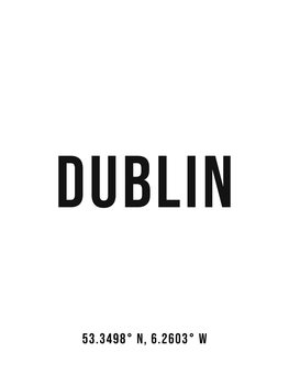 Ilustrácia Dublin simple coordinates