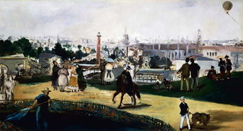 Edouard Manet , View of the Universal Exposition in Paris, 1867, oil on canvas. France, 19th century. Reproduction de Tableau