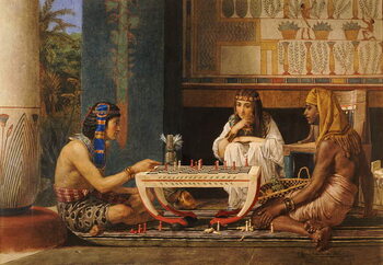 Umelecká tlač Egyptian Chess Players, 1868