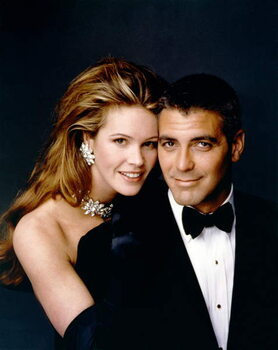 Obrazová reprodukce Elle Macpherson And George Clooney, Batman And Robin