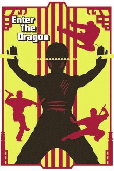 Druk artystyczny Enter the Dragon - Bruce Lee
