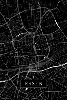 Mapa Essen black