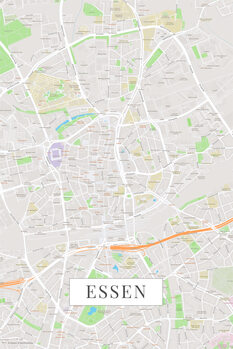 Mapa Essen color