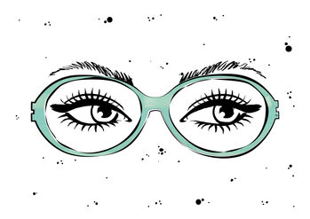 Ilustrare Eye glasses