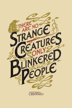Umělecký tisk Fantastic Beasts - No strange creatures