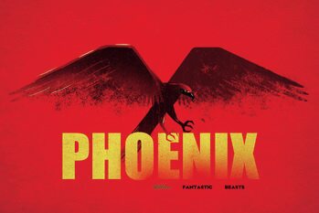 Konsttryck Fantastic Beasts - Phoenix