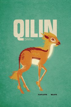 Umjetnički plakat Fantastic Beasts - Qilin