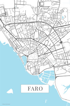Mapa Faro white