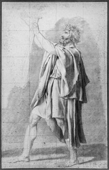Reproducción de arte Father of the Horatii, study for 'The Oath of the Horatii', c.1785