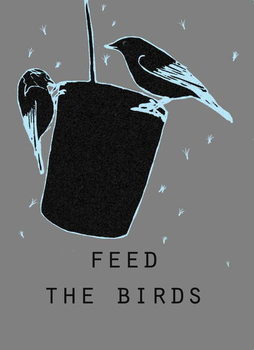 Konsttryck Feed the birds
