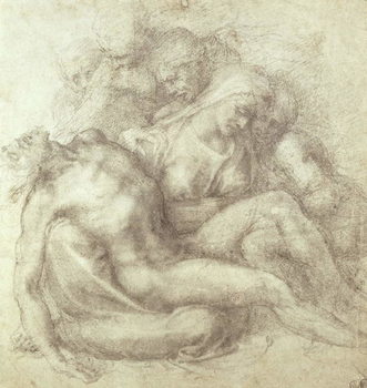 Reproducción de arte Figures Study for the Lamentation Over the Dead Christ, 1530