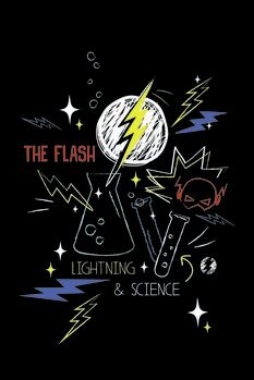 Umetniški tisk Flash - Lightning & Science