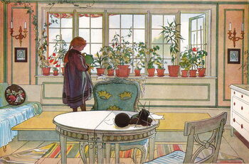 Reprodukcja Flowers on the Windowsill, 1895